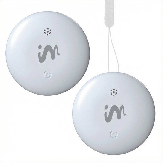 imoshion Mini Tag - Bluetooth Tracker Geschikt voor Android Find My Device - Tracker Hond / Kat - 2 pack - Wit