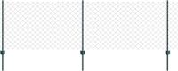 vidaXL Grillage avec poteau - 25 x 0,8 m - Acier galvanisé - Vert