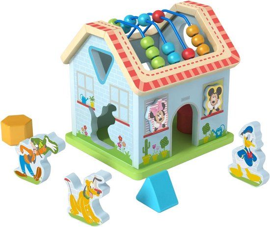 Disney Mickey Mouse Houten Activiteiten Speelhuisje TY050 - Hout - Multicolor