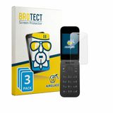 BROTECT Screenprotector 3 Stuks voor HMD 2660 Flip 4G Beschermglas transparant