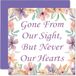 Sympathiekaarten Thinking of You Cards - Gone From Our Sight - Bloemencondoleancekaart, rouwrouwkaarten voor volwassenen, sorry voor uw verlies, 145 mm x 145 mm bloemen sympathie wenskaarten