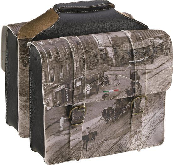 Selle Monte Grappa Sale&Pepe Dubbele Fietstas - Kunstleer - 29 Liter - Grijs