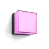 Philips Hue Scenova Lampe murale et de plafond carrée pour extérieur - Éclairage intelligent avec blanc et couleurs personnalisables - IP44 résistant aux intempéries