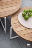 Apple Bee Condor koffietafel teak ø 94 cm - Oyster
