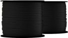 SNURO Nylon touw (1mm, 100m, zwart, 2stuks)