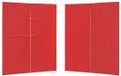 vidaXL Party Tent Zijwand - 2 stuks - 200 x 195 cm - Rood - PE en staal