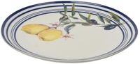 Decoris Bord Citroen Porselein Wit Rond 20.3cm