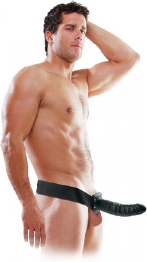 Pipedream Fetish Fantasy voorbinddildo Hollow Strap On zwart - 8 inch