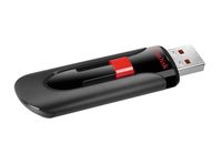 SanDisk Cruzer Glide USB Flash Drive - 64GB - USB 2.0 - Black/Red