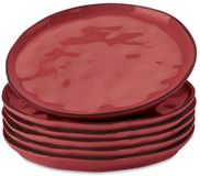 LOBERON Dessertbordje set van 6 Biarré rood