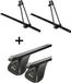 VDP 2x porte-vélos ORION + barres de toit en acier compatibles avec Mercedes Classe A I 5 portes 1997-2004