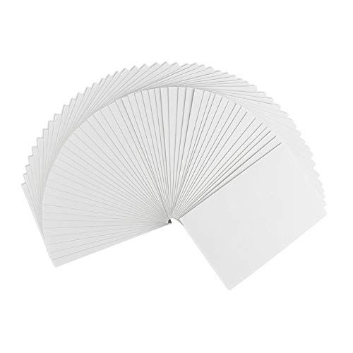 50 stuks blanco vouwkaarten - 50 vouwkaarten - ideaal voor het maken van wens- en uitnodigingskaarten - formaat C6 (10,5 cm x 14,8 cm) - 230 g/m² - wit