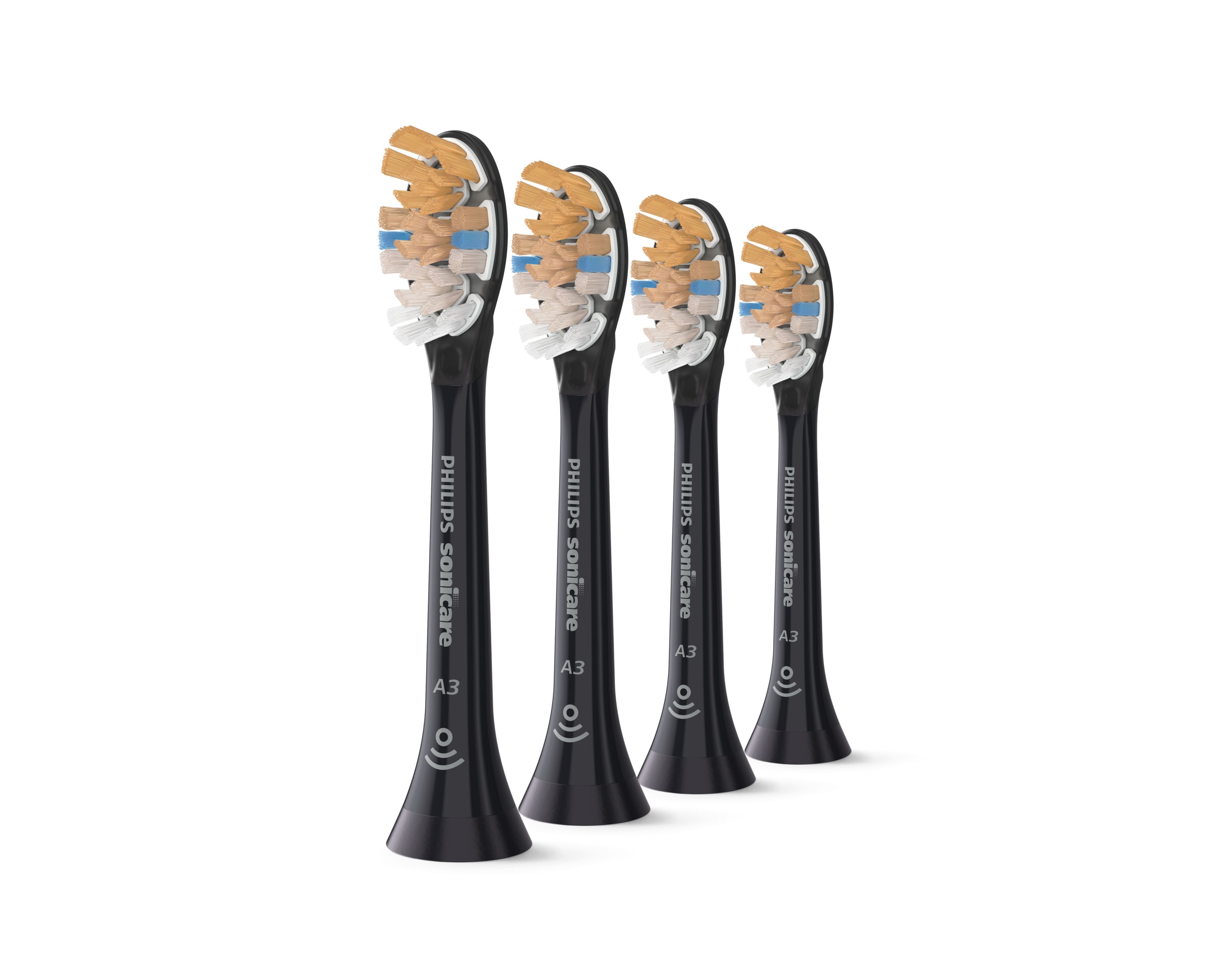 Philips Sonicare Premium All-in-One A3 Opzetborstels - Zwart (4 stuks) - HX9094/88
