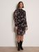 Apricot Mini-jurk van mesh met abstracte print