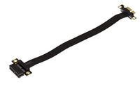 KALEA-INFORMATIQUE Riser-type uitbreidingspad voor PCI Express x1 naar PCIe x1-poort met flexibele, afgeschermde pads die compatibel zijn met PCIe 3.0. Totale lengte 23 cm