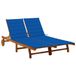 VidaXL Tuinstoel Acaciahout Blauw