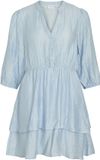 VILA VIKENILA V-NECK 3/4 DRESS/TES Dames Mini jurken Maat 44 Nantucket Breeze
