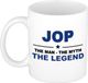 Bellatio Decorations naam cadeau mok - Jop - man myth legend - koffiemok - 300 ml - collega - vaderdag