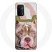 Maniacase Étui pour Oppo A74 5G Chien Pitbull brun