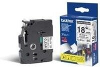 Brother TZe-S141 label tape - black on clear - 18mm