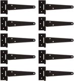 Alberts 864118 Doosscharnier | met losse pin | zwarte dompellak | scharnier: 198 mm | scharnier: 40 mm | Set van 10