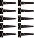 Alberts 864118 Doosscharnier | met losse pin | zwarte dompellak | scharnier: 198 mm | scharnier: 40 mm | Set van 10
