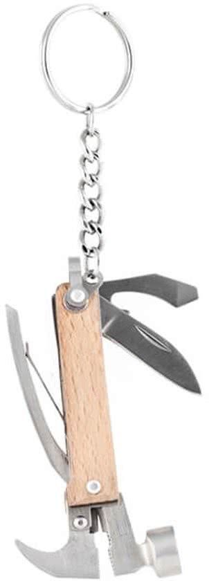 Kikkerland Hamer mini multi-tool sleutelhanger - 0612615069503