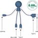 Xoopar Mr Bio 3-in-1 Laadkabel
