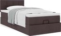 Maison Exclusive - Cadre de lit ottoman avec matelas gris foncé 90x190cm textile