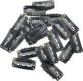 Merkloos / Sans marque Goodies and Living Groothandel Extension Clips - Clipjes voor Haar Extensions - Zwart - 20 stuks
