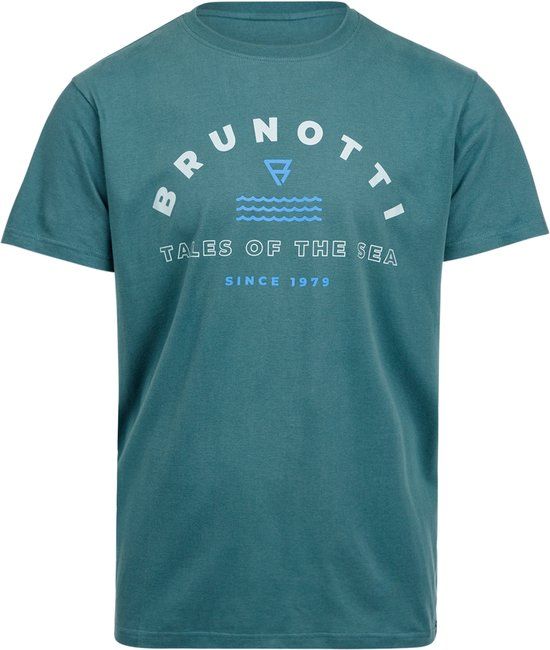 Brunotti Leeway T-shirt Mediterranea 100% Katoen Regular Fit L