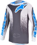 Alpinestars Fluid Drag Motocross-trui Zwart/grijs/blauw M