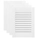 vidaXL Kastdeuren Louvredesign 4 stuks Wit Grenenhout 39,5x29,5 cm