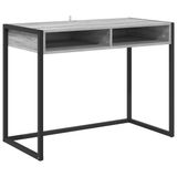 vidaXL Bureau Grijs Sonoma Bewerkt Hout 100 x 50 x 75 cm