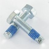 Corps de boulon Th M6x30 Classe 8.8 Acier zingué Frein filet-500 pièces