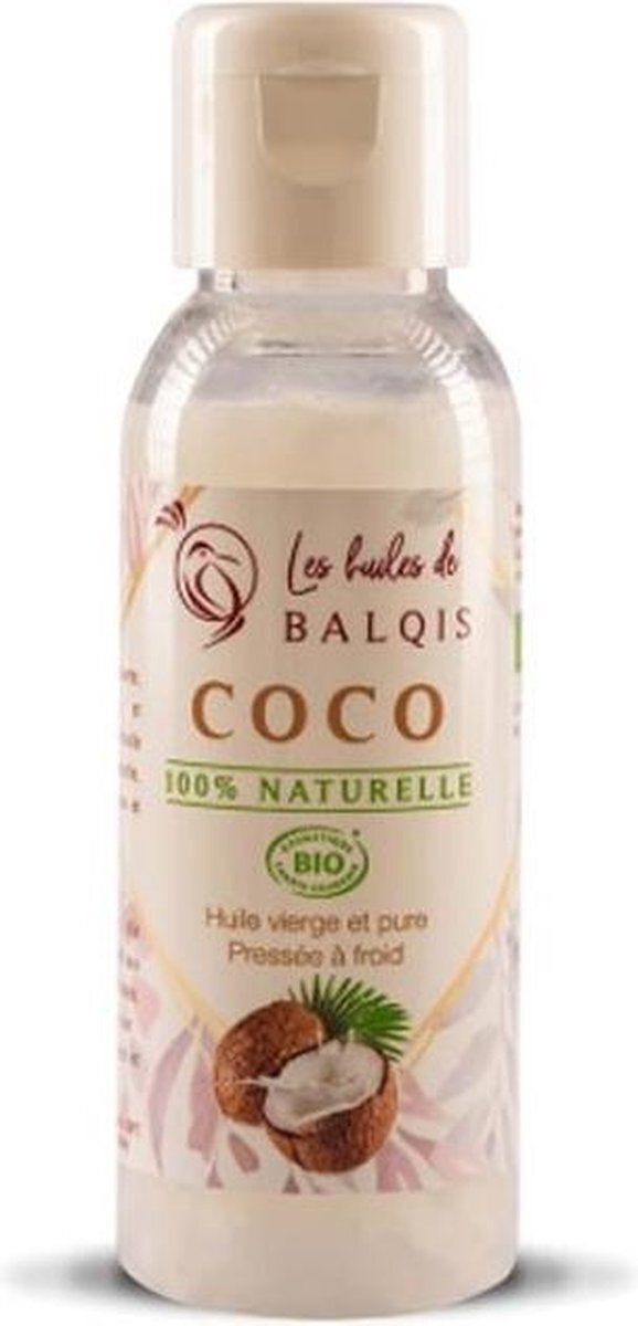 Les Huiles De Balquis Coconut 100% Organic Virgin Oil 50ml