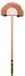 MM Eurotool Raagbol FSC 12.5 Centimeter Hout Cocos Met Houten Steel 200 Centimeter