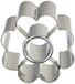 PADERNO 47417-06 Scallop randen tuin, roestvrij staal