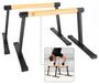 Parallettes - Bois avec pieds en acier - Poignées antidérapantes - Chargeable jusqu'à 200 kg par poignée - Pour calisthenics et handstand
