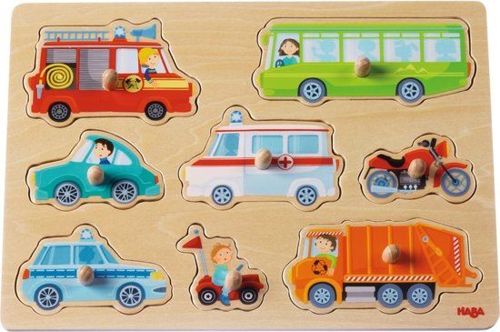 Haba Puzzel Auto 301940 - Hout - Multicolour