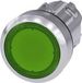 Siemens 3SU10510AB400AA0 3SU1051-0AB40-0AA0 Verlichte druktoets Bedieningsknop vlak, Metalen frontring, Hoogglans Groen