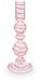 Pip Studio - Kandelaar - Woonaccessoires - Roze Kaarsenhouder - Glas Swirl - 22cm