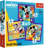 Trefl Puzzle Mickey Mouse Vrolijke Crew 3-in-1