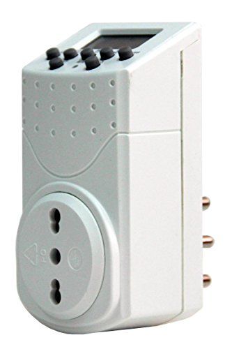 Electraline 58102 Digitale timer - week- en dagprogramma's - Italiaans stopcontact - wit