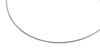 Zinzi 43cm Zinzi zilveren omega collier 1mm breed ZIOM1-43