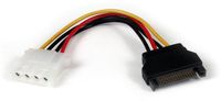 Startech SATA Cable Startech LP4SATAFM6IN Black Male Plug/Male Plug