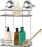 Concorde - Doucherekje rechthoek 2-laags - zilver - H35 cm - metaal