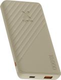 Xtorm Go2 Powerbank - 10.000 mAh - 1x USB-A, 1x USB-C - Krachtige powerbank - Snelle oplader Samsung en iPhone - Duurzame technologie - Clay