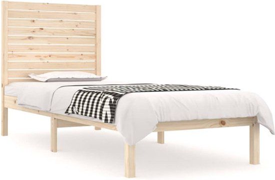 vidaXL Bedframe massief hout 75x190 cm