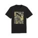 PUMA Sport T-shirt met camouflageprint voor Heren, Zwart, Maat XS